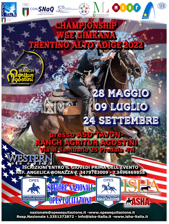 ISCRIVITI 2° TAPPA GIMKANA TRENTINO @ Asd Centro Equestre Tavon/ ranch dell'agritur Agostini)