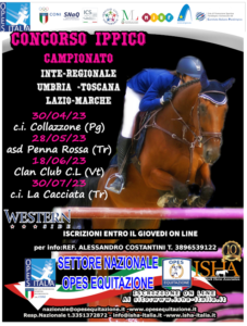 CONCORSO IPPICO CAMPIONATO INTE-REGIONALE UMBRIA-LAZIO-TOSCANA-MARCHE @ C.i. Collazzone